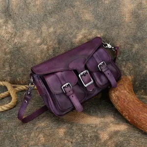 Ladies Small Genuine Leather Satchel Bags Cross Shoulder Bag