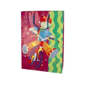 Large Happy Birthday Bike Boy Gift Bag ( Case of 24 )