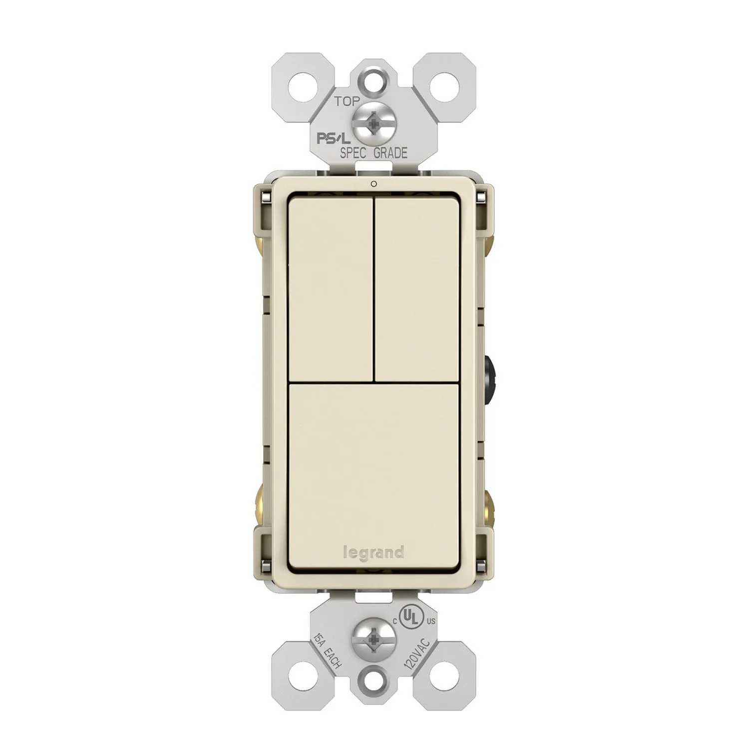 Legrand RCD113 radiant Triple Light Switch