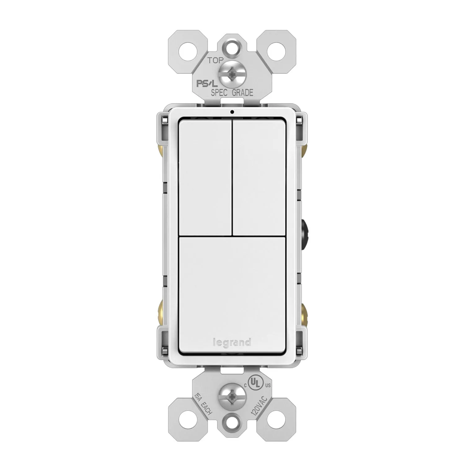 Legrand RCD113 radiant Triple Light Switch