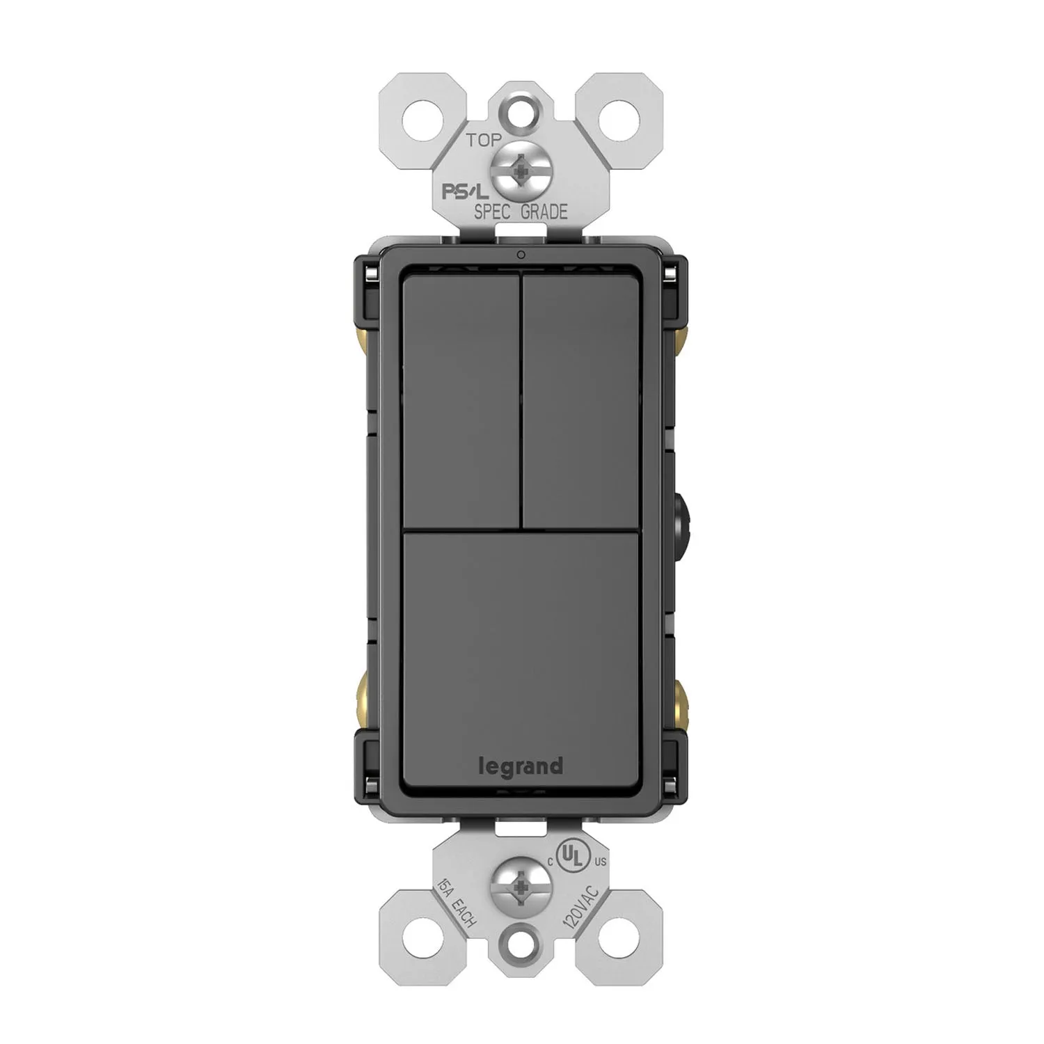 Legrand RCD113 radiant Triple Light Switch