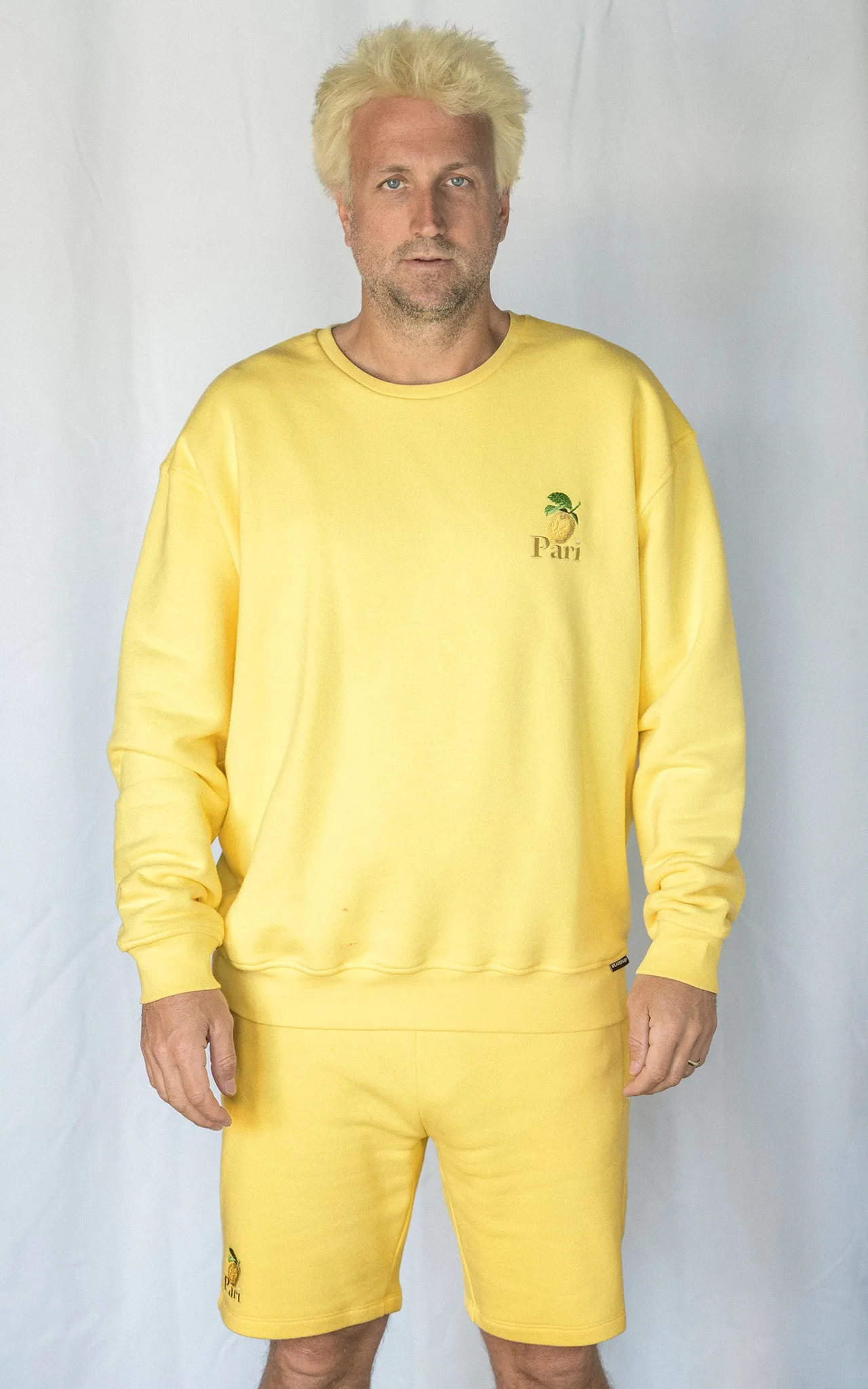 LEMON PASTEL CLUB CREWNECK