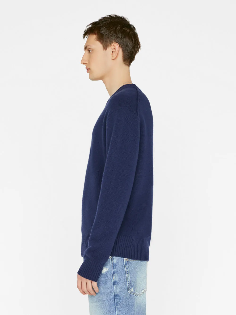 Lightweight Cashmere Sweater -- Navy