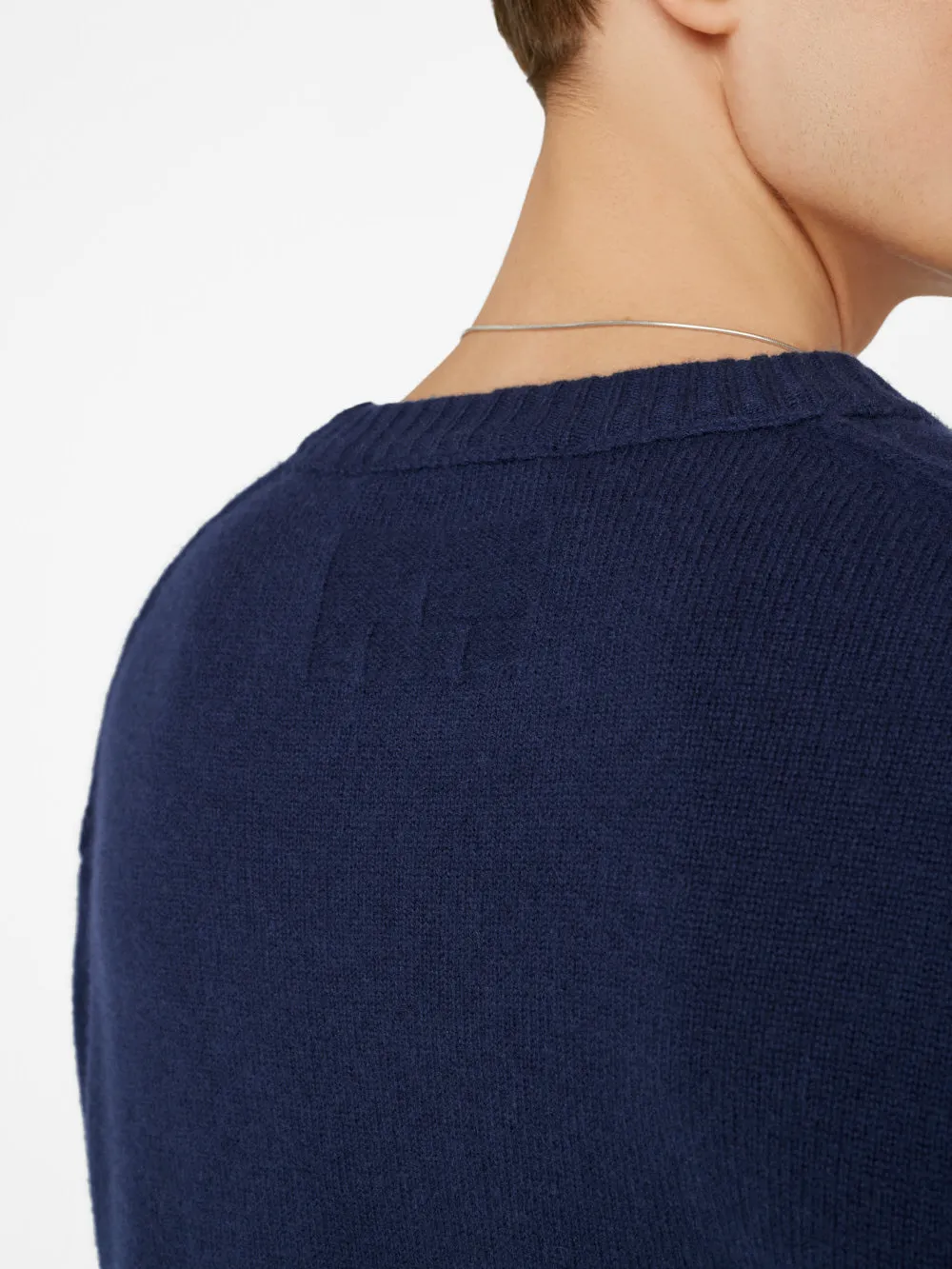 Lightweight Cashmere Sweater -- Navy