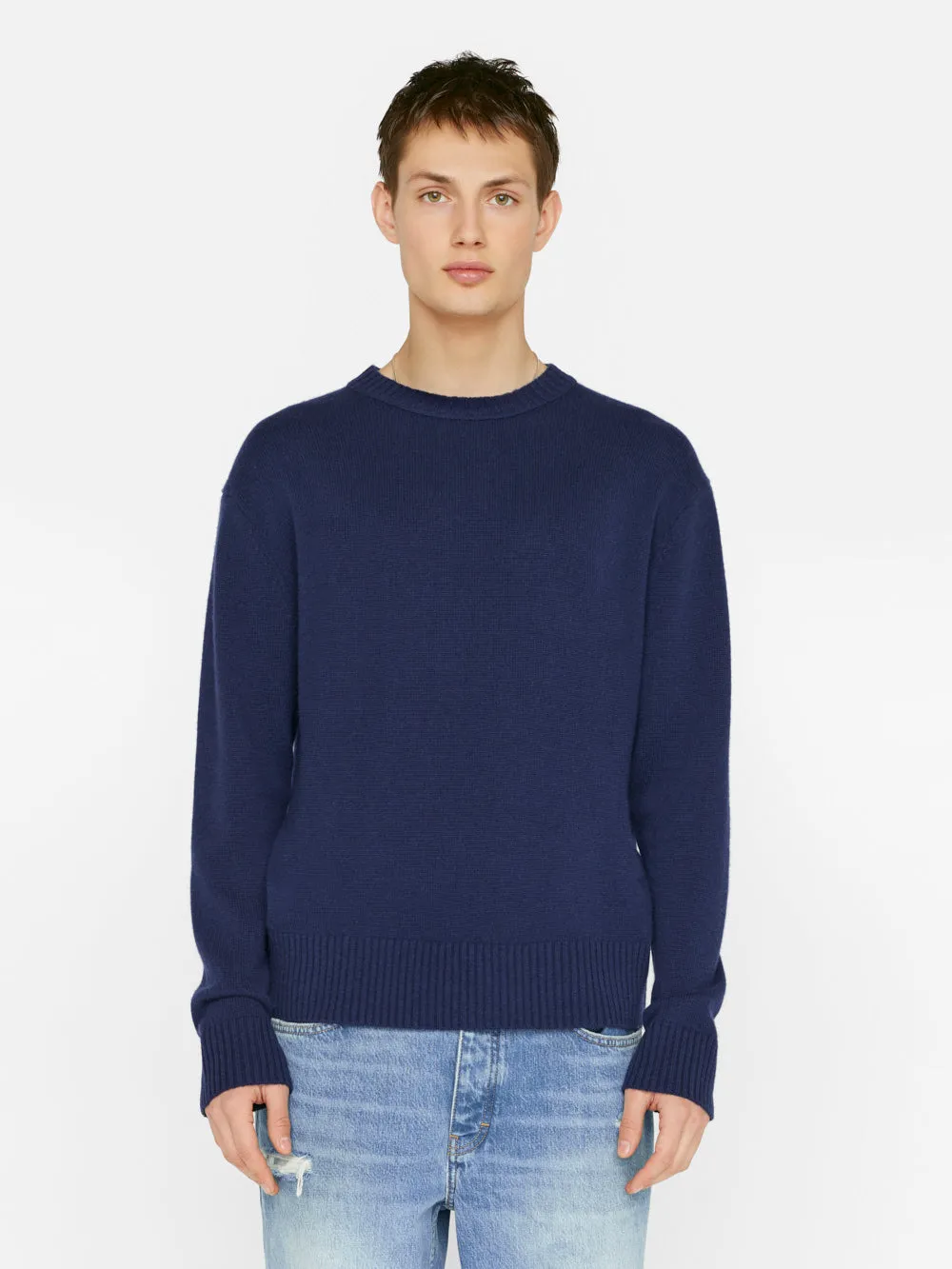 Lightweight Cashmere Sweater -- Navy