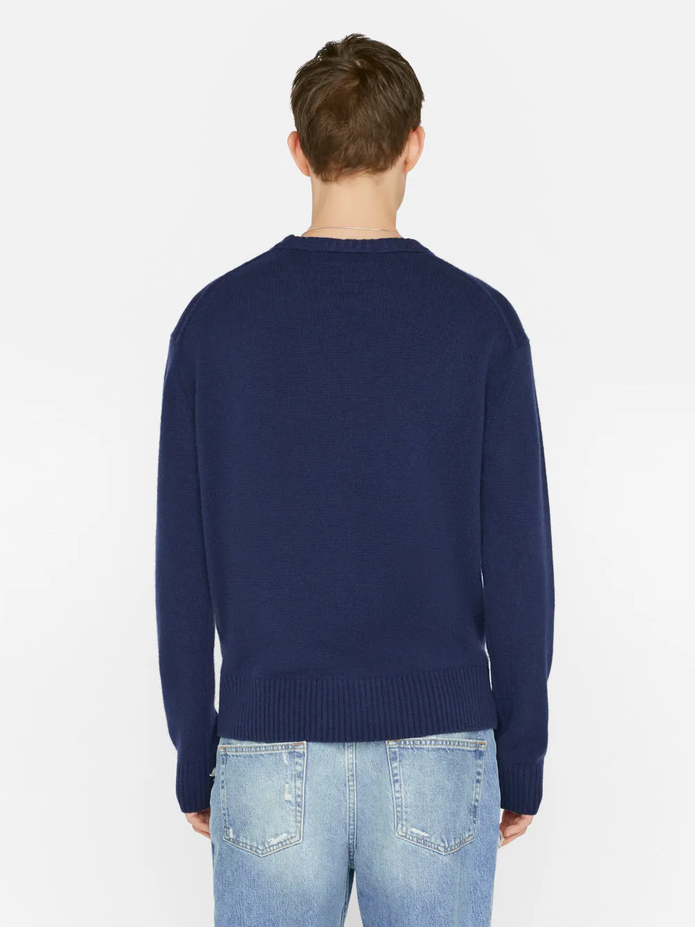 Lightweight Cashmere Sweater -- Navy