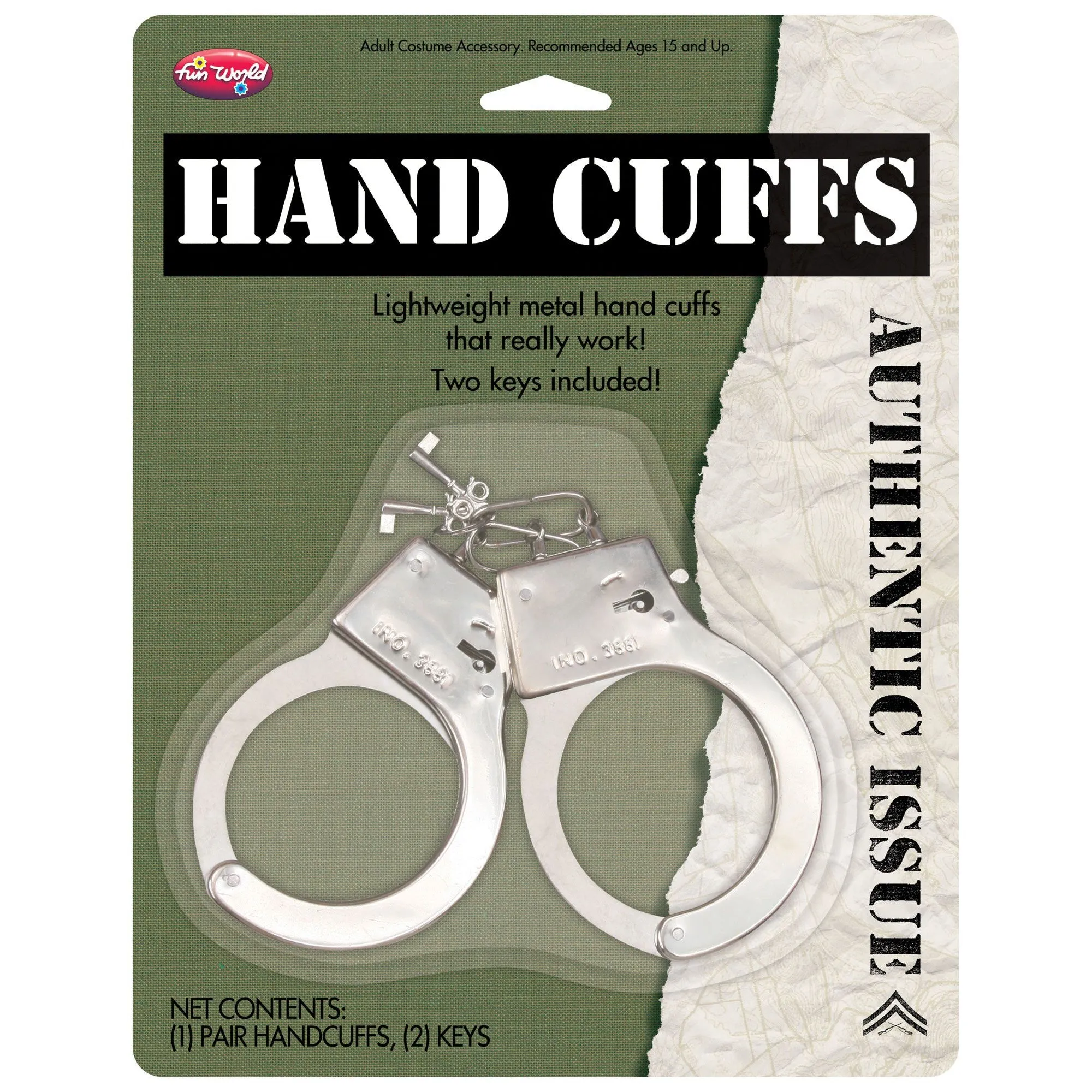 Lightweight metal handcuffs