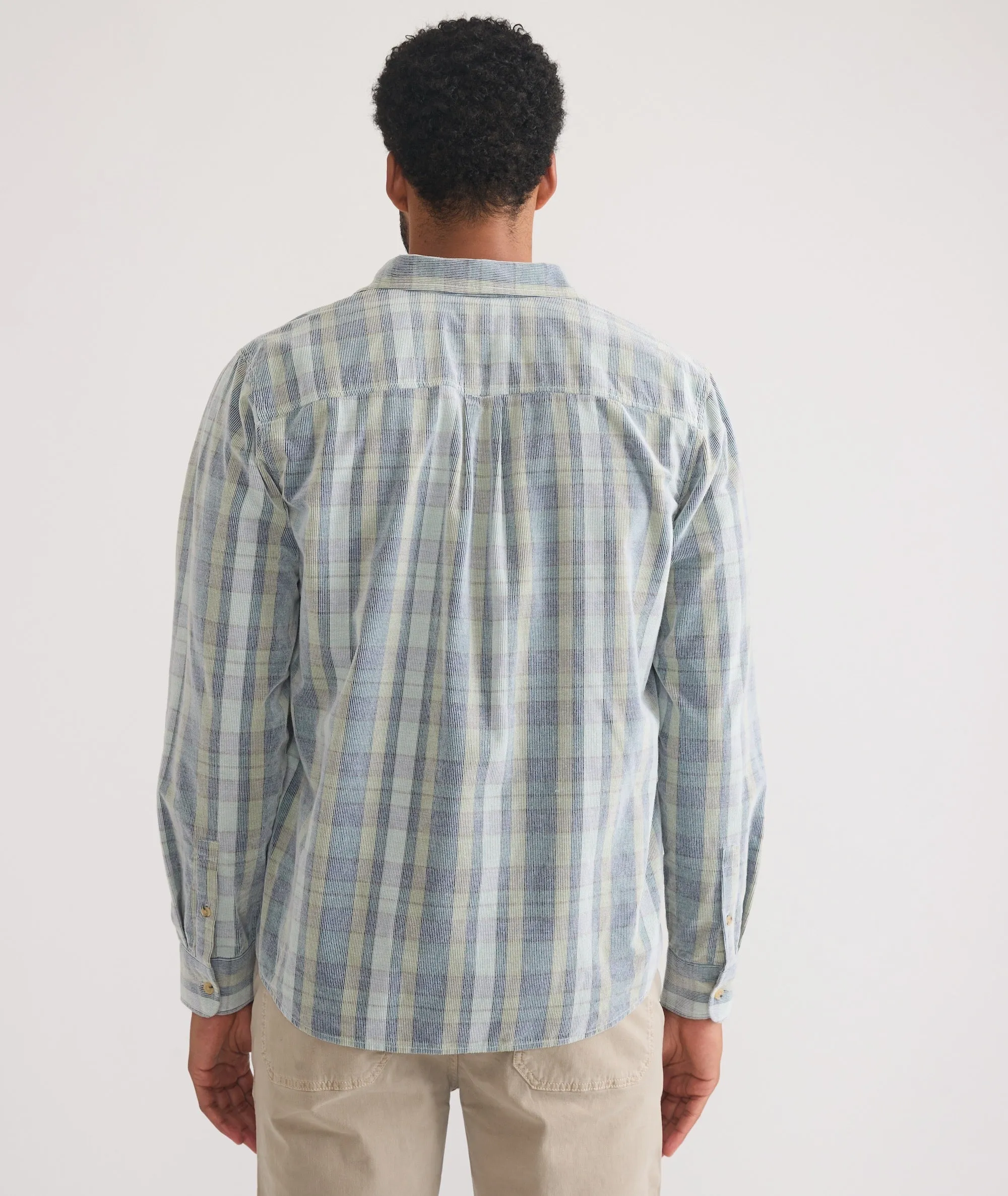 Lightweight Plaid Corduroy Shirt