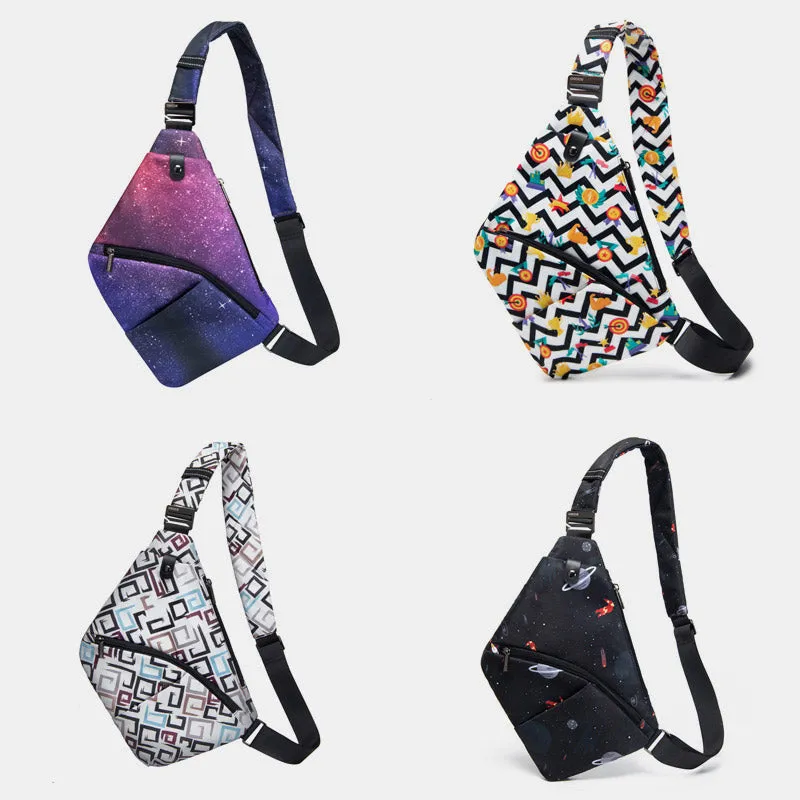 Lightweight Waterproof Sling Pack Casual Chest Bag Cycling Hiking Crossbody Bag