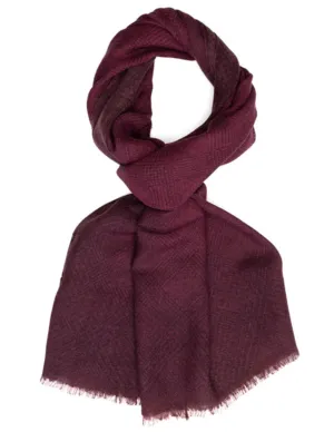 Lightweight Wool Scarf | Wine