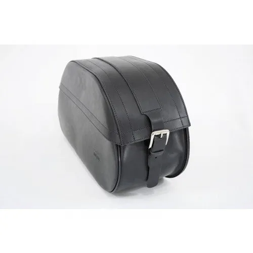 Longride Leather Saddlebags Black - 52 Liters