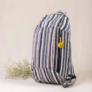 Manju Uphill Backpack - Black & White