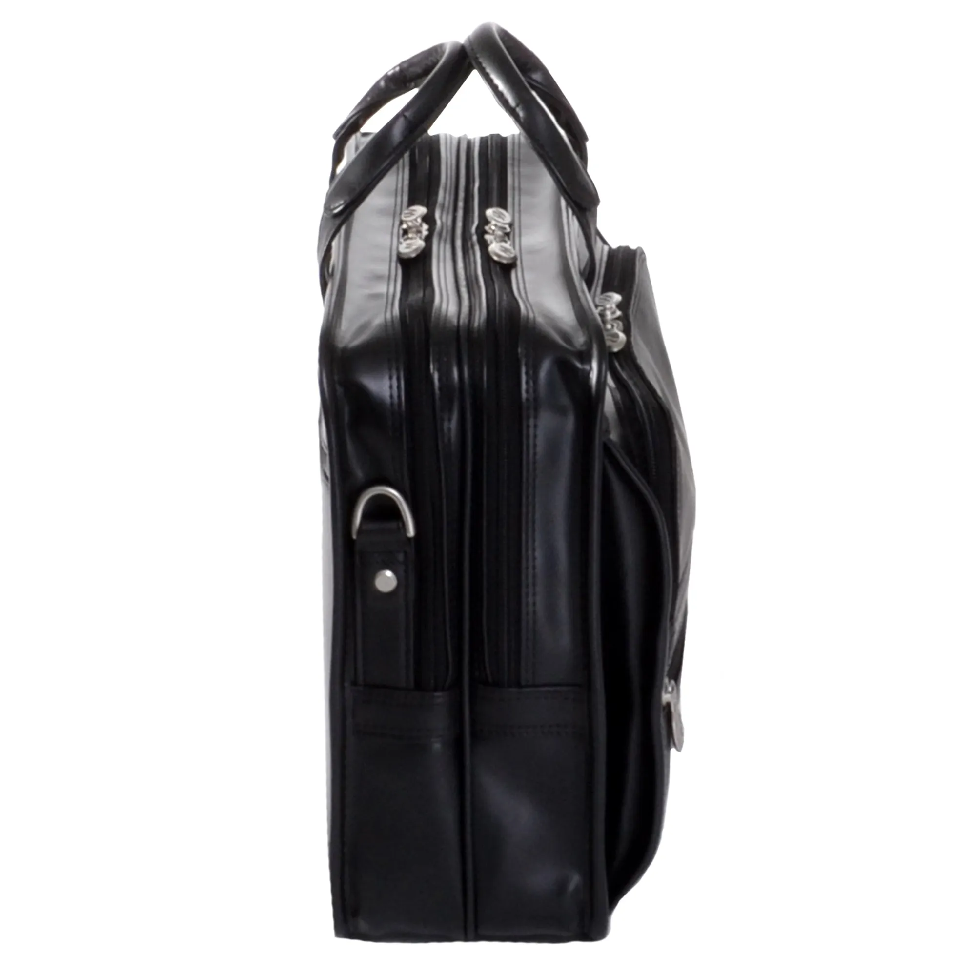 McKlein HUBBARD 15" Leather Double Compartment Laptop Briefcase