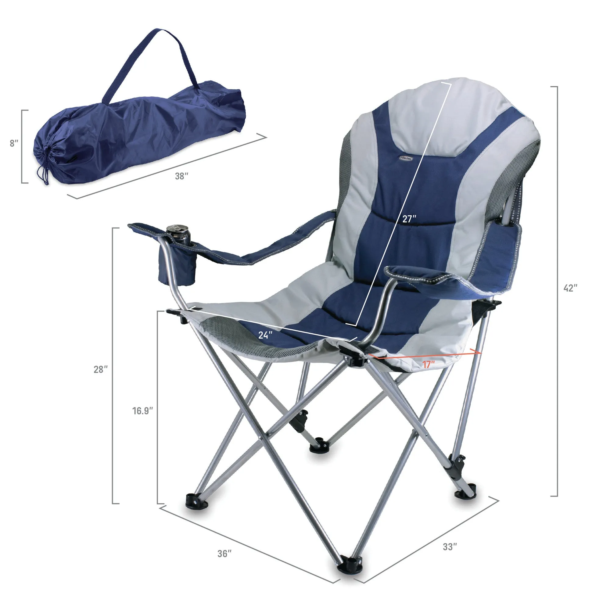 Milwaukee Brewers - Reclining Camp Chair