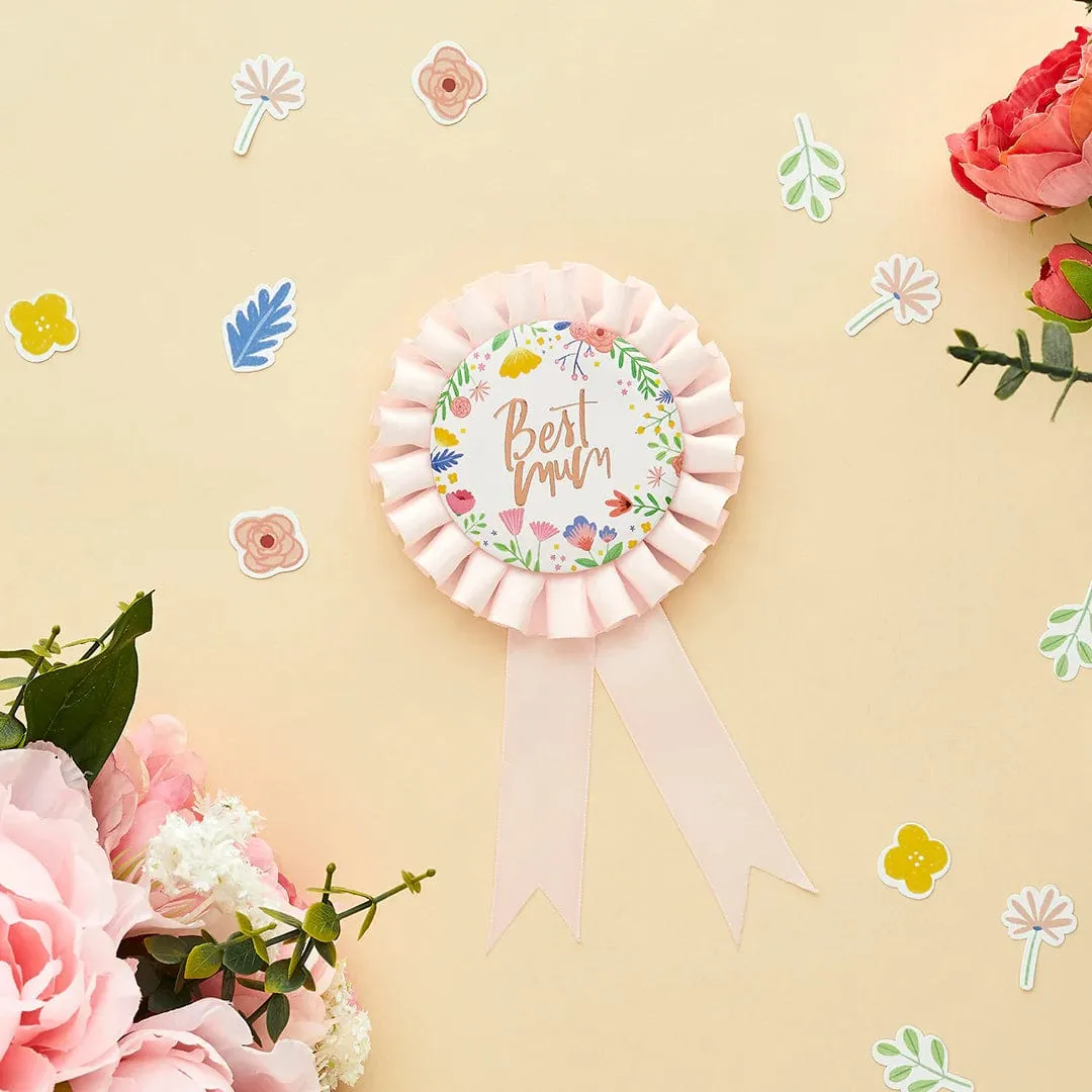 Mothers Day Best Mum Badge