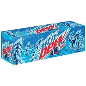 Mountain Dew Frost Bite 12 Pack / 12oz cans (BEST BY: MAY 2024)