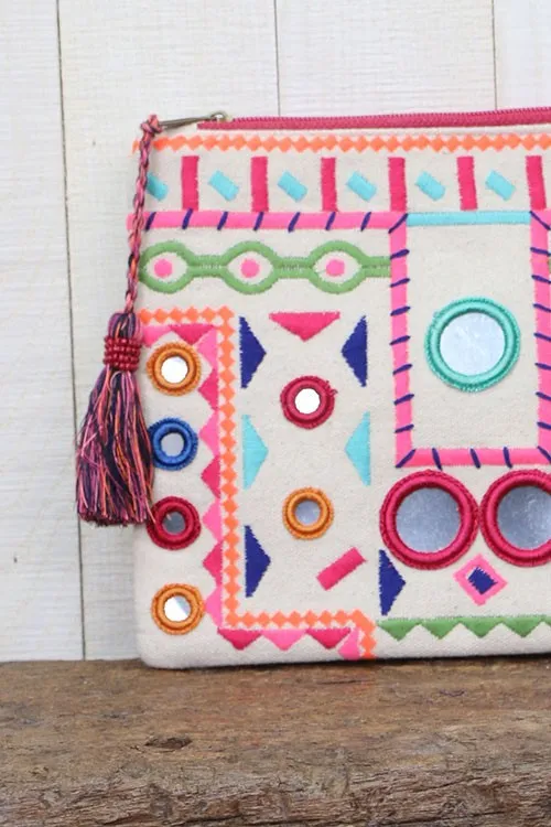 Multi Colored Clutch Bag