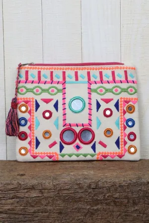 Multi Colored Clutch Bag