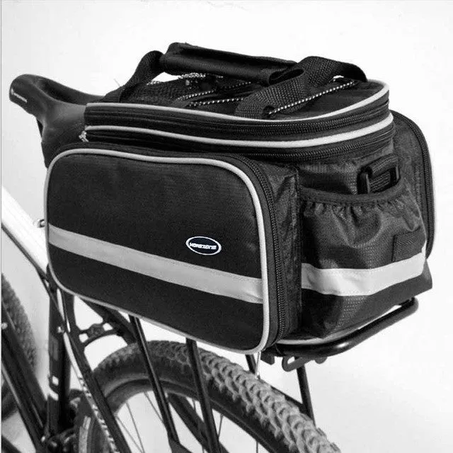 New Waterproof Polyester Mountain Road Cycling Bicycle Bag Bike Double Side Rear Rack Tail Seat Trunk Bag Pannier