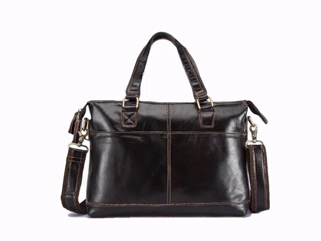 Oil Wax Laptop Bag