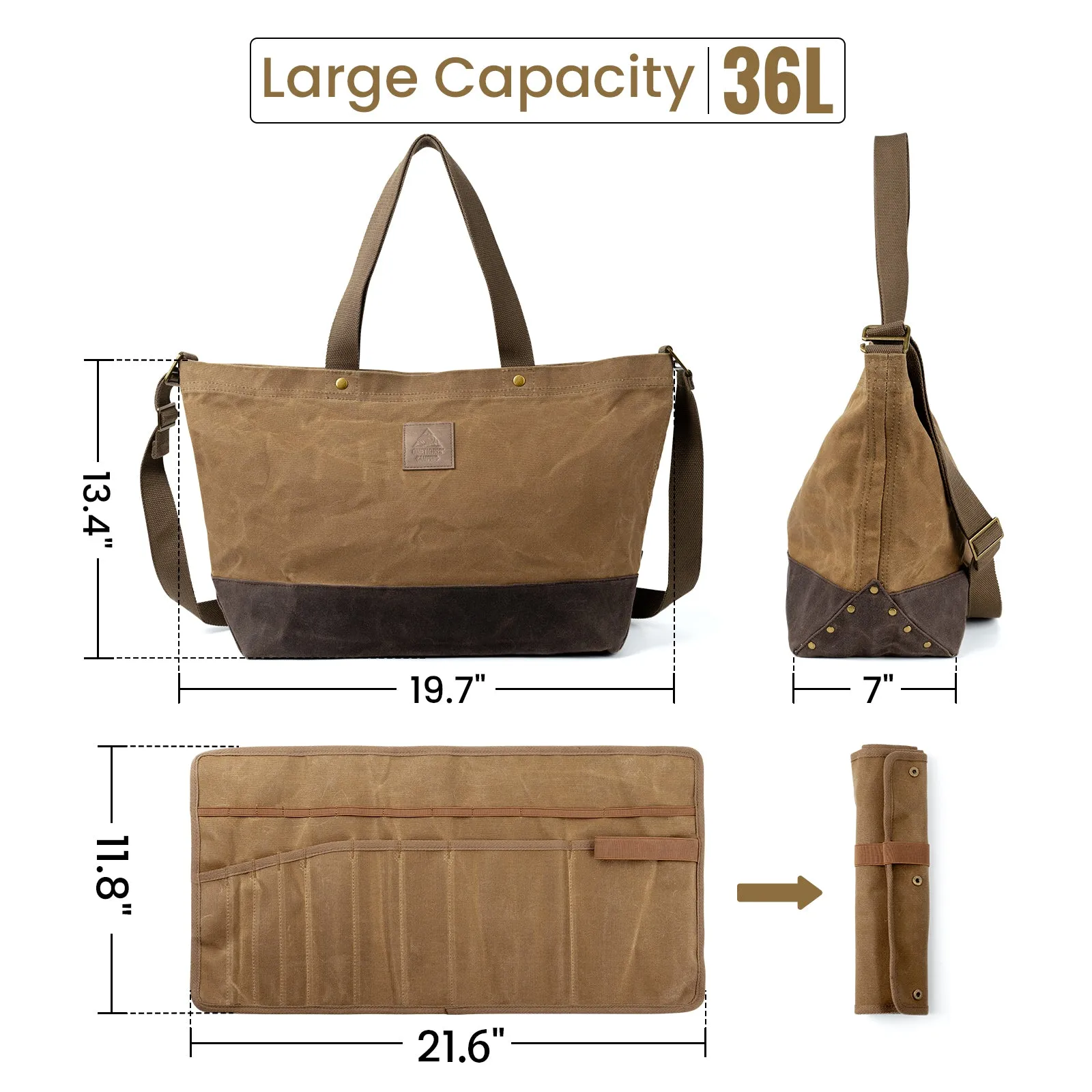 OneTigris Waxed Canvas Bag