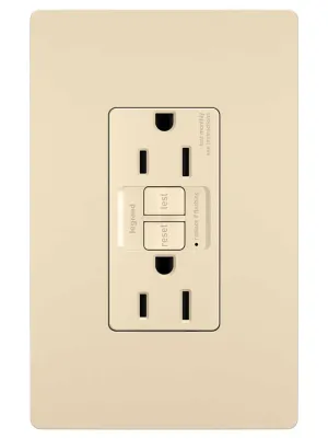 Pass & Seymour 5A - 125V 5-15R GFCI Outlet Receptacle Set Ivory