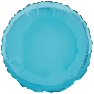 Pastel Blue Round Foil Balloon 45cm