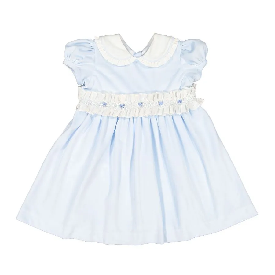 Pastel Blue Velvet Dress