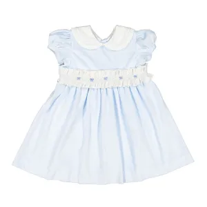 Pastel Blue Velvet Dress