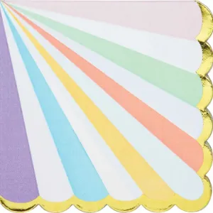 Pastel Celebrations Napkins - Lunch 16 Pkt