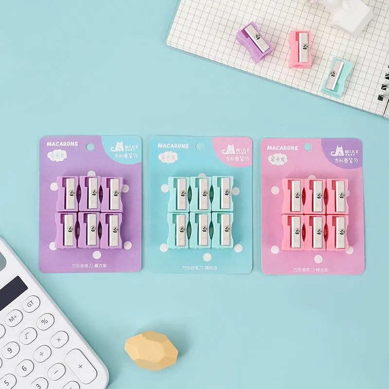 Pastel Color Premium Sharpener - Set of 6