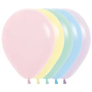Pastel Matte Balloons - Pack of 100