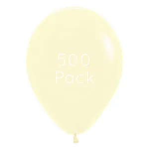 Pastel Matte Yellow Balloons - 500 Pkt