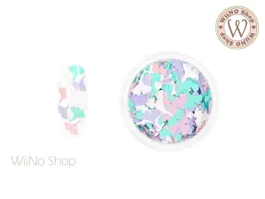 Pastel Mix Colors Ginkgo Glitter
