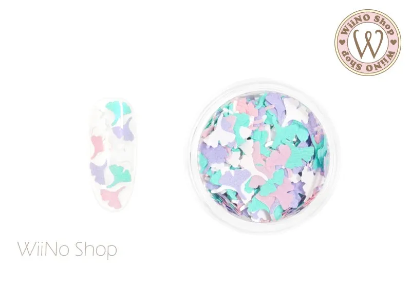 Pastel Mix Colors Ginkgo Glitter