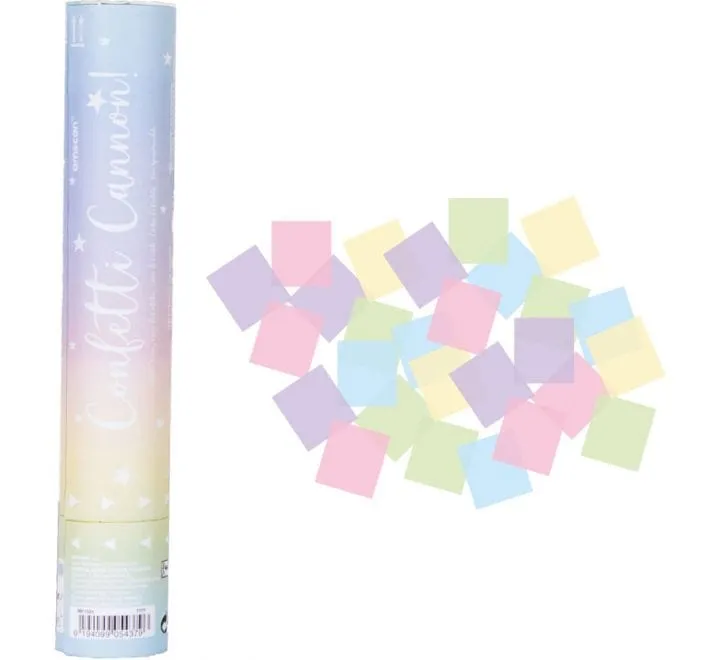 Pastel Wedding Confetti Cannon