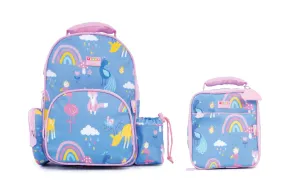 Penny Scallan Bundle of Medium Backpack and Lunch Bag - Rainbow Days