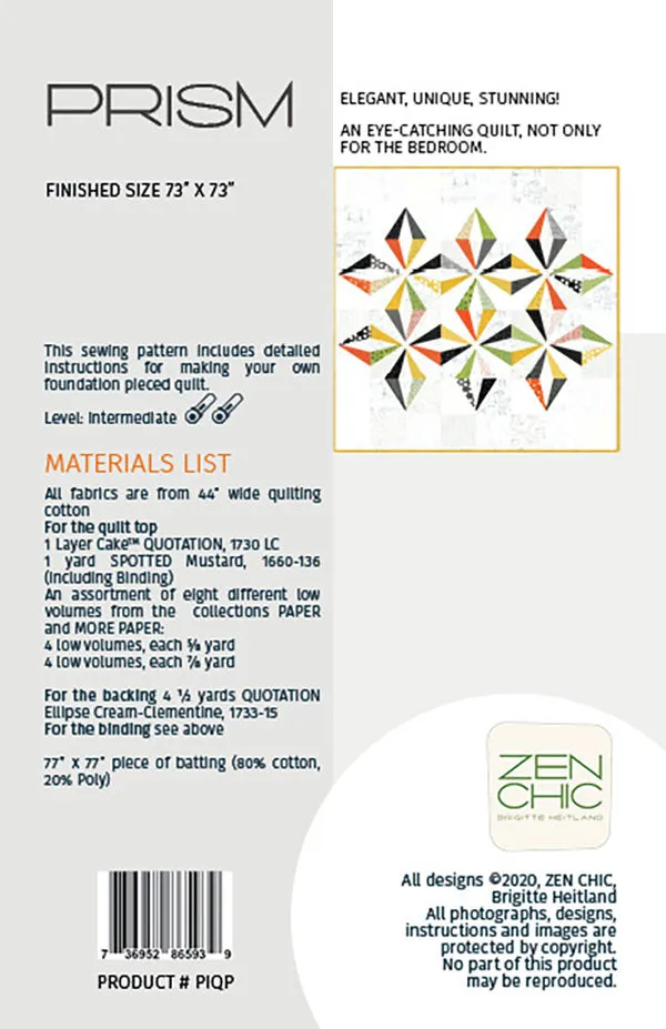 Prism Quilt Pattern