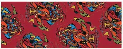 "Pow Wow Dancer"  Scarf by Native Artist Daphne Odjig