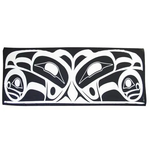 "Raven" Scarf by  Native Artist, Roy Henry Vickers