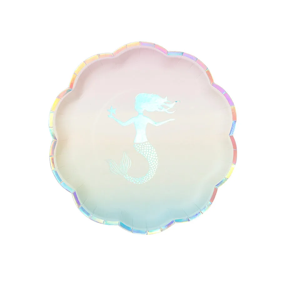 "We Heart Mermaids" Paper Plates