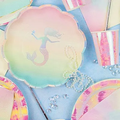 "We Heart Mermaids" Paper Plates