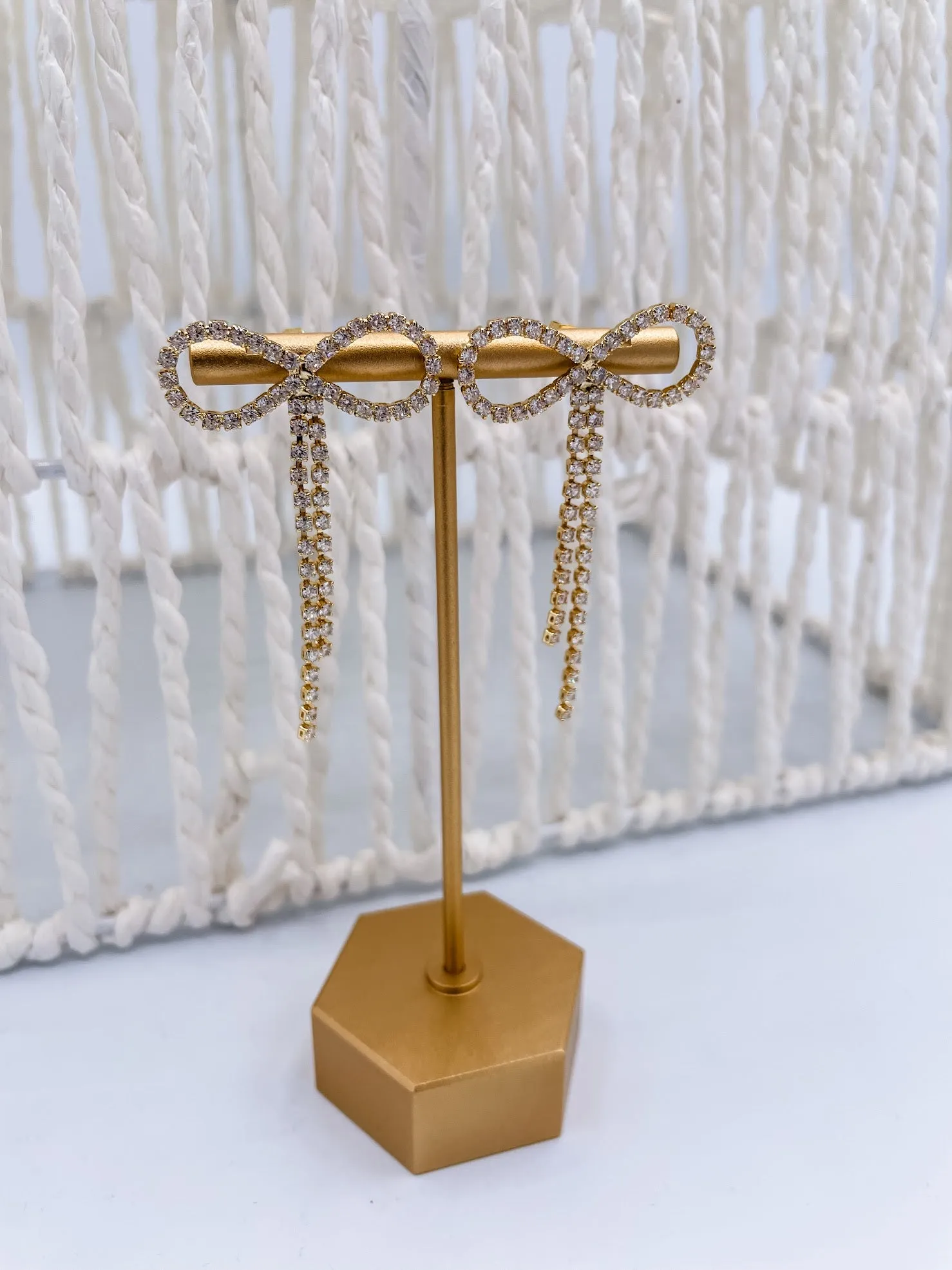 Radiant Bow Elegance Earrings