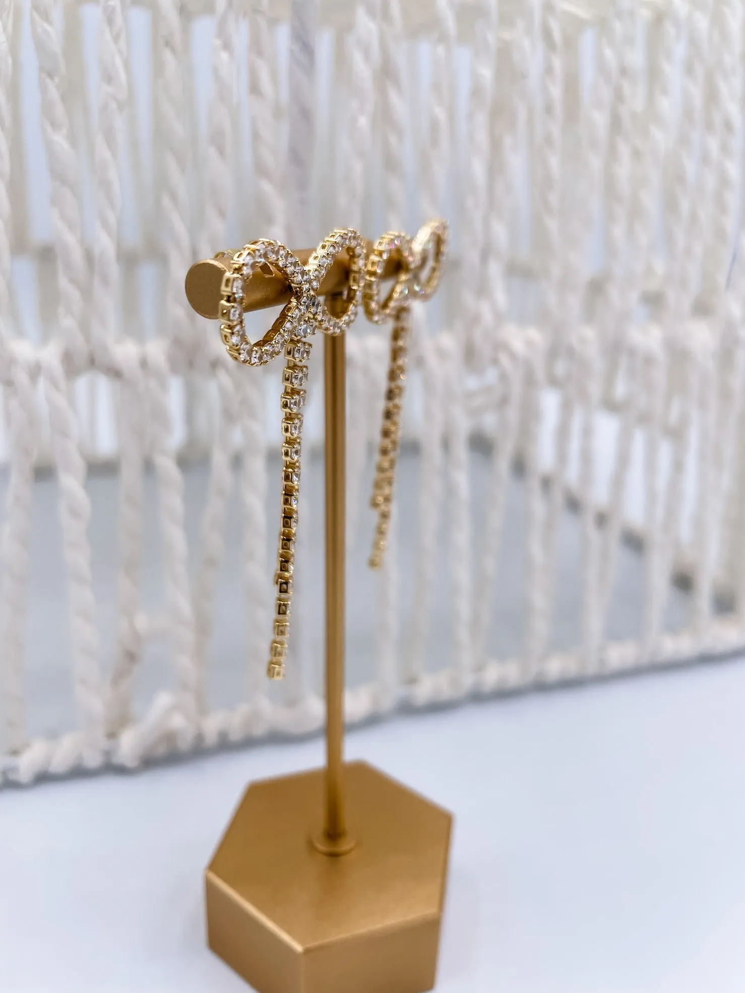 Radiant Bow Elegance Earrings
