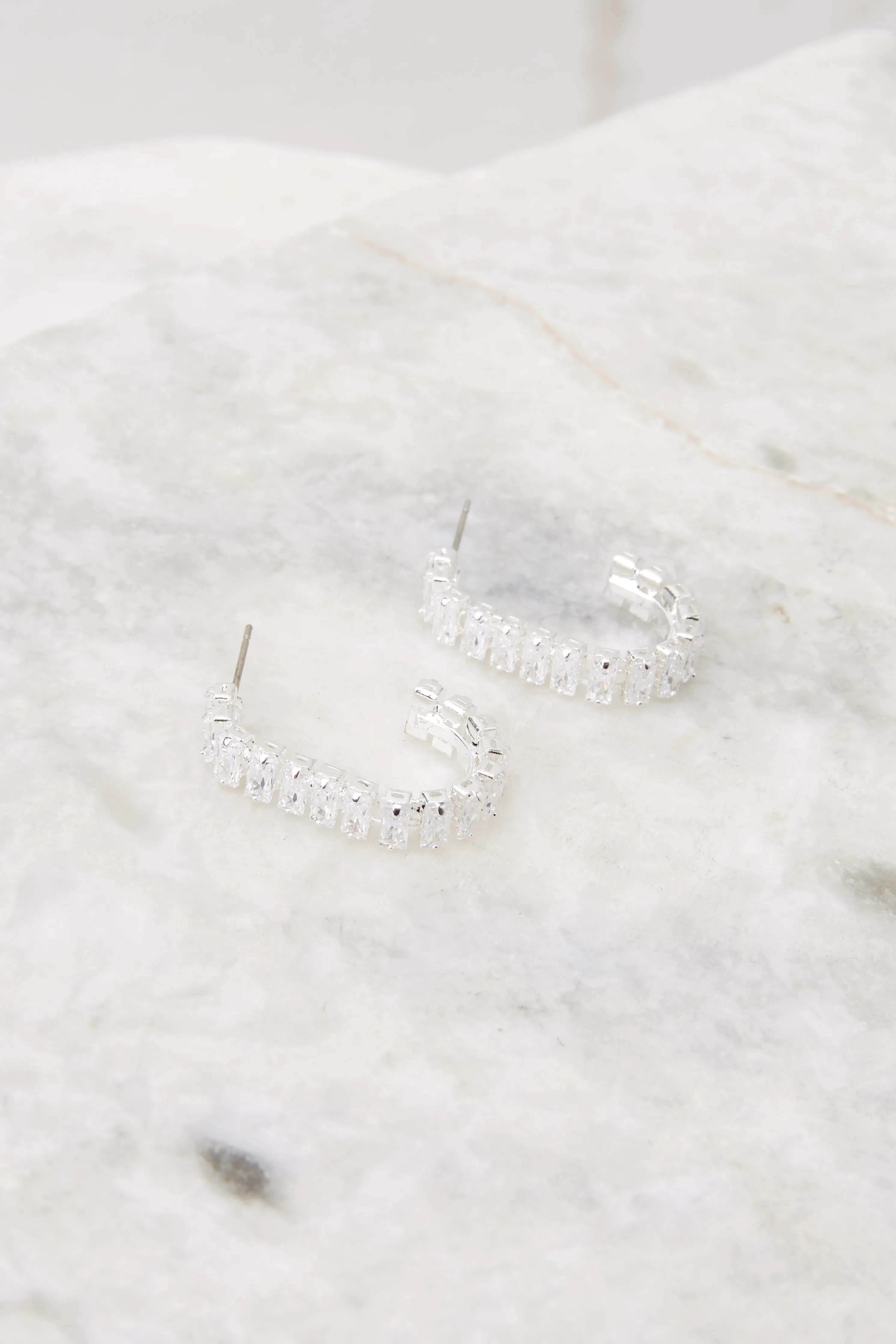 Radiant Charm Silver Earrings