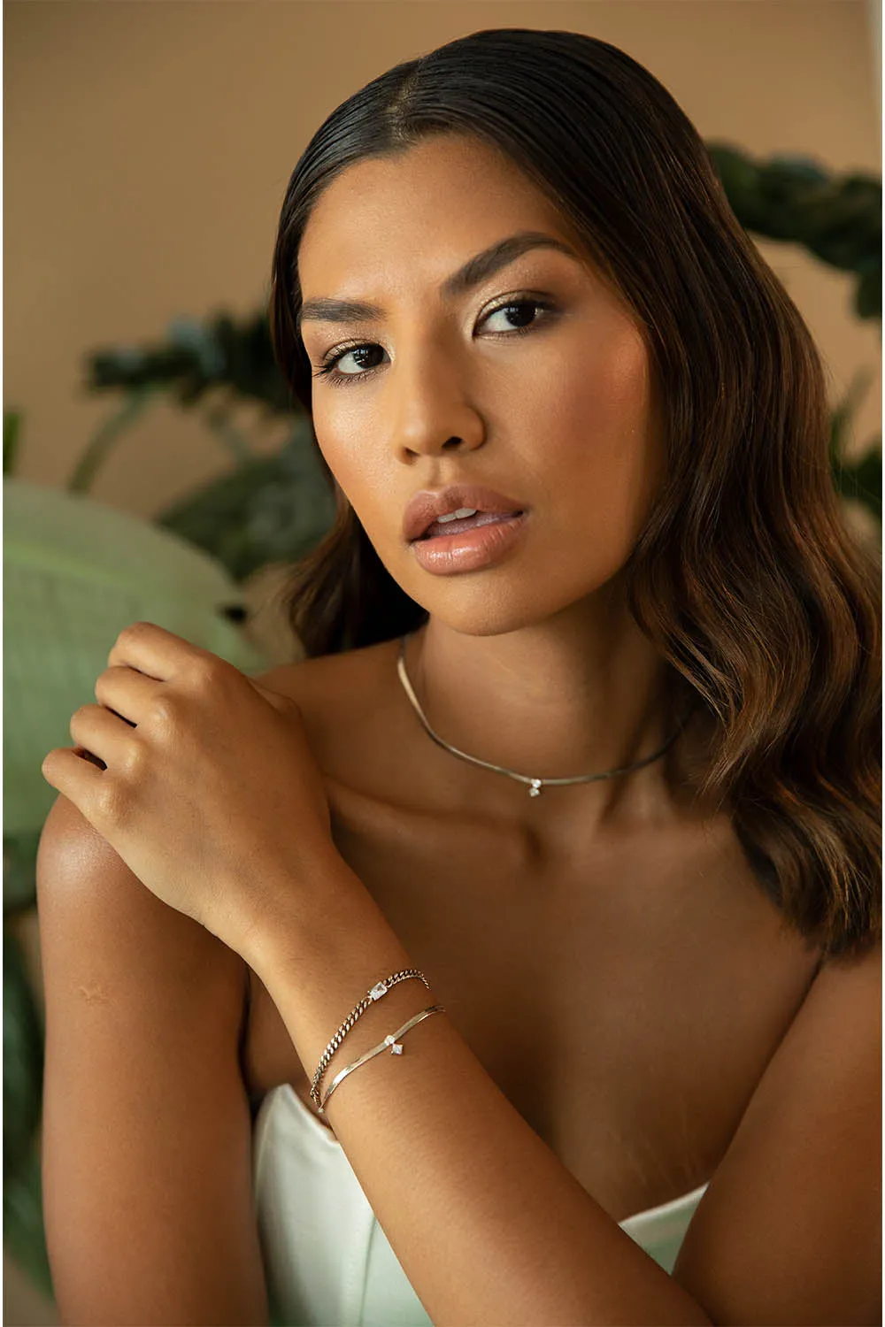 Radiant Curb Bracelet Champagne