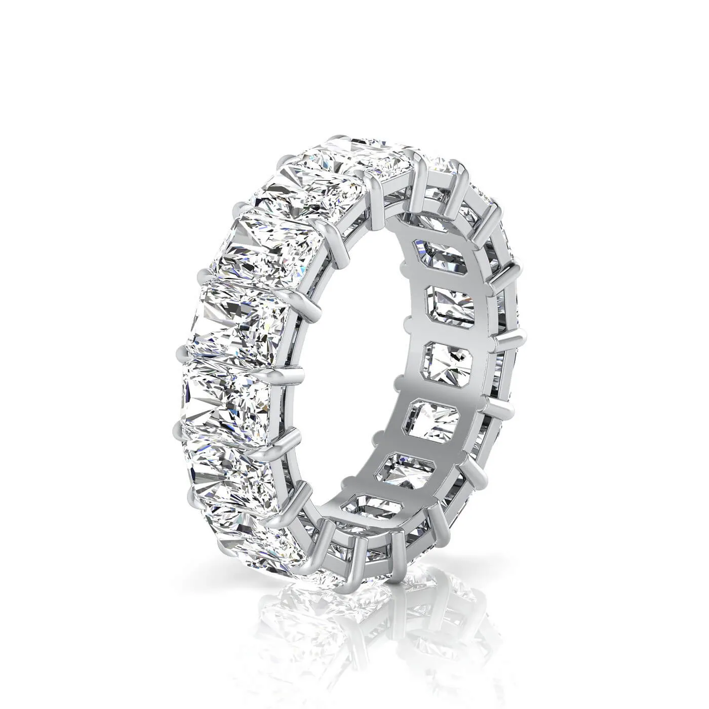 Radiant Cut Lab Grown Diamond Eternity Band - 6.80cttw