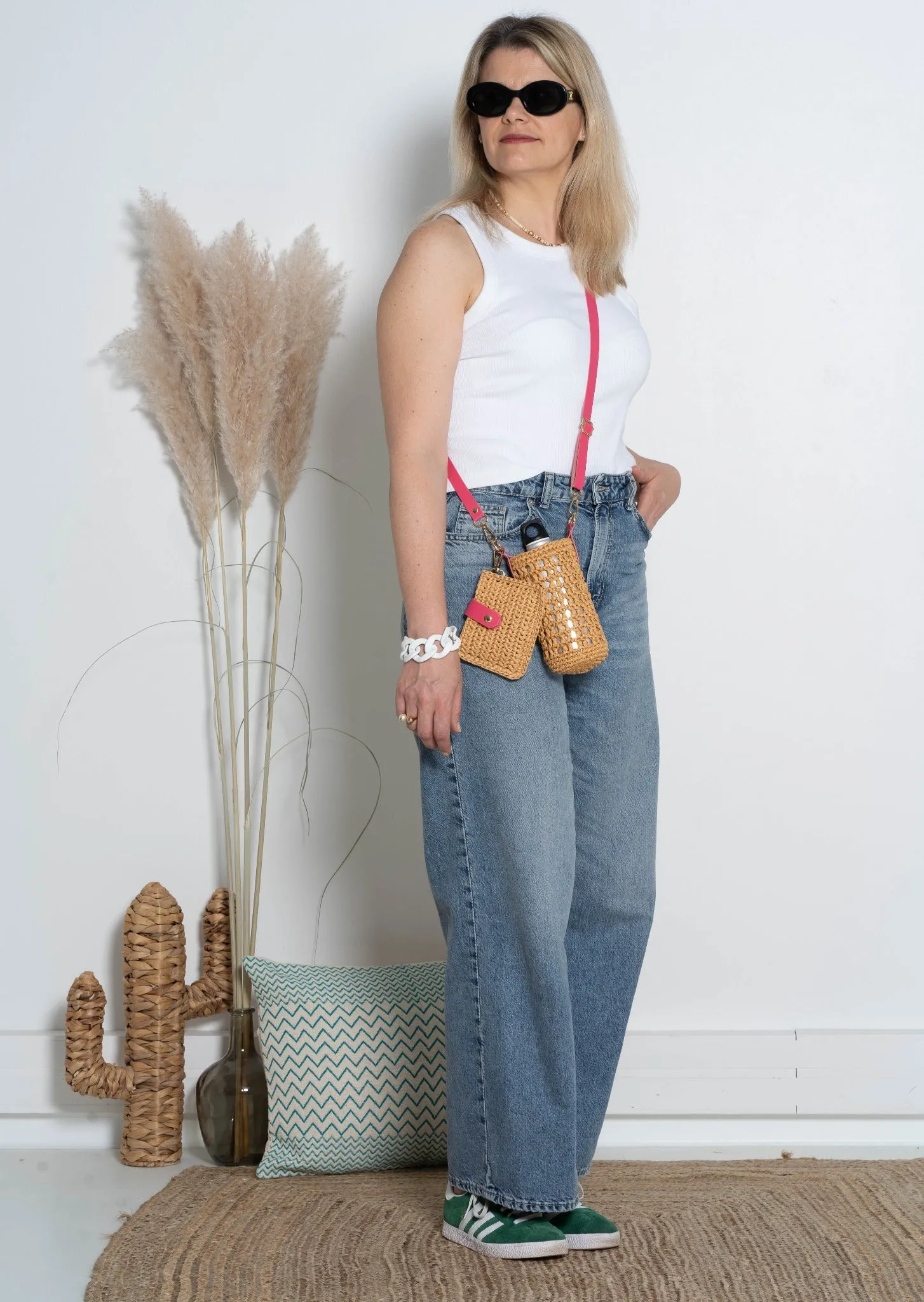 Raffia Bottle Holder & Mini Clutch