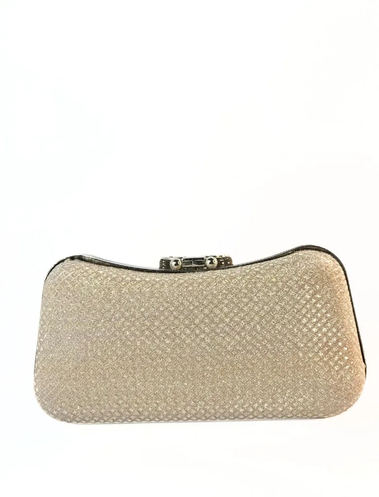 Rhinestone Leaf Clutch