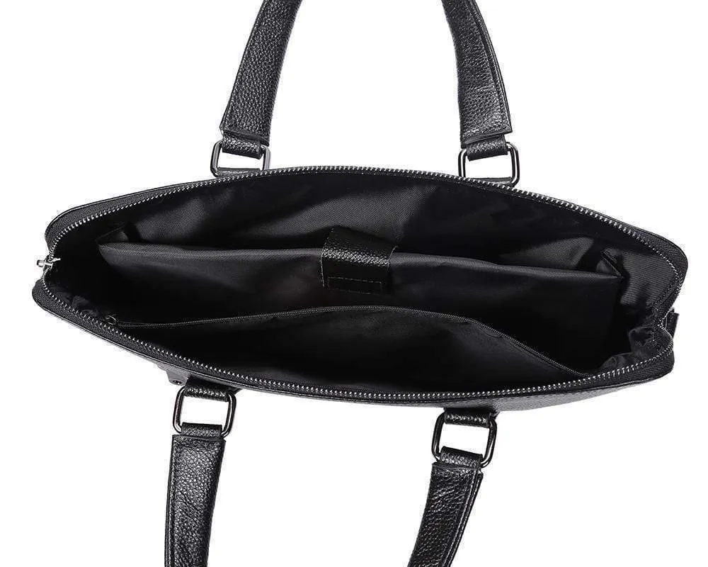 Rossie Viren Men's Classic Leather Briefcase
